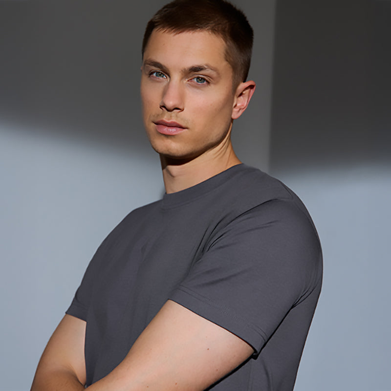 Basis t-shirt, Silvergrey