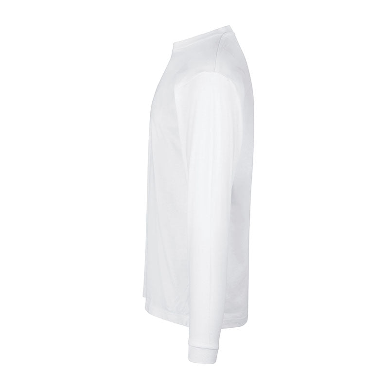 Langærmet t-shirt, Hvid