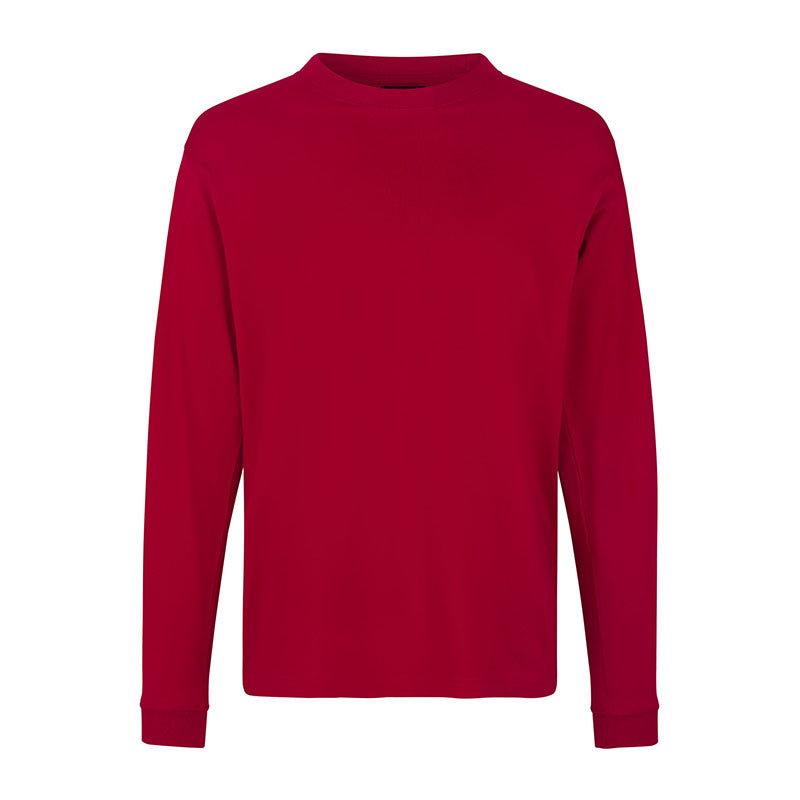 Langærmet t-shirt, Rød