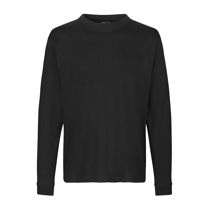 Langærmet t-shirt, Sort