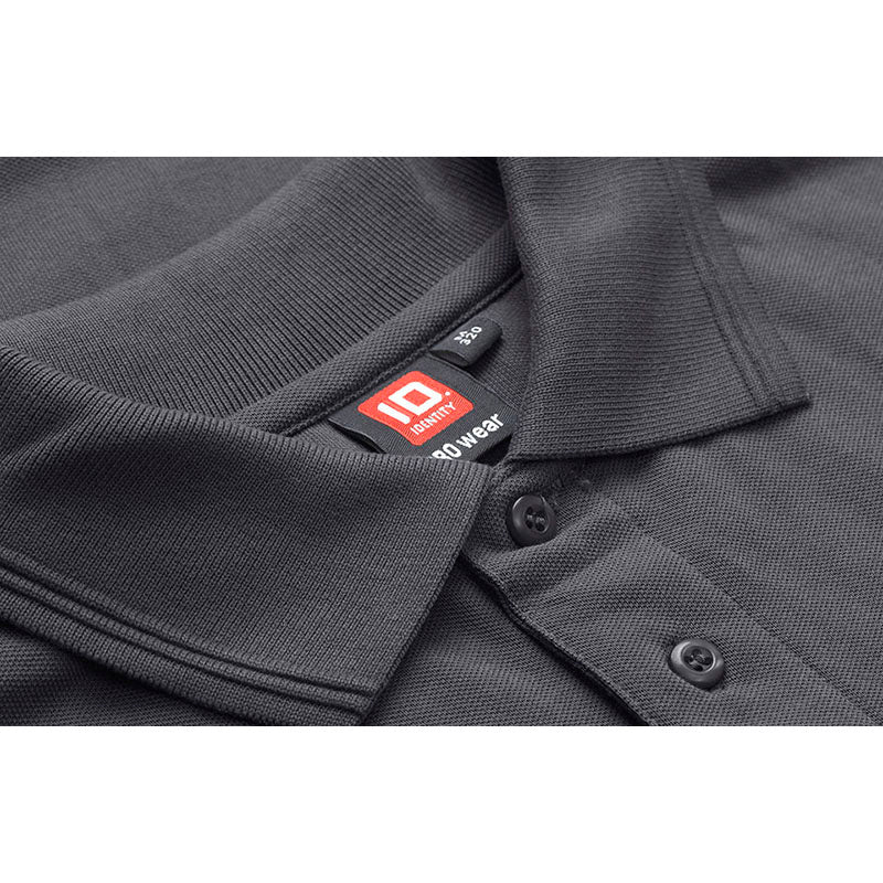 Poloshirt med lomme, Silvergrey
