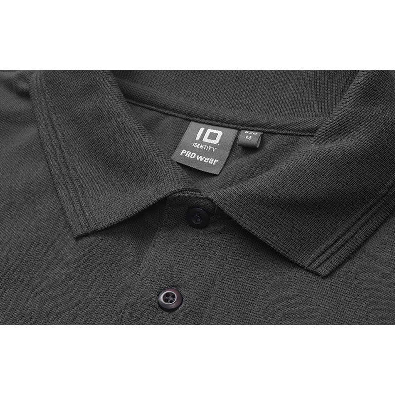 Poloshirt med lomme, Koksgrå