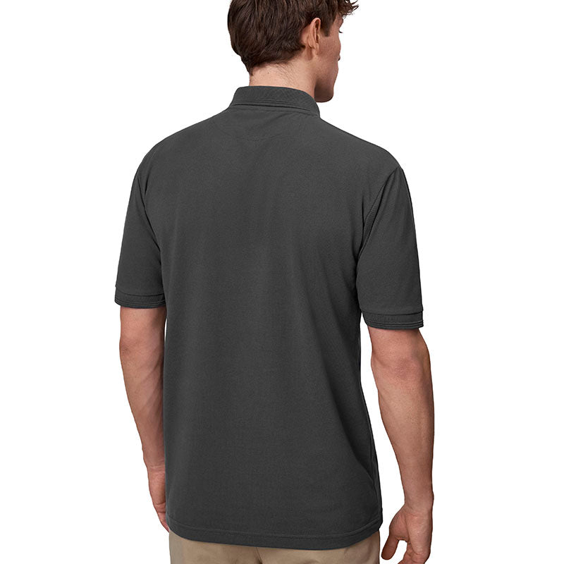 Poloshirt med lomme, Koksgrå