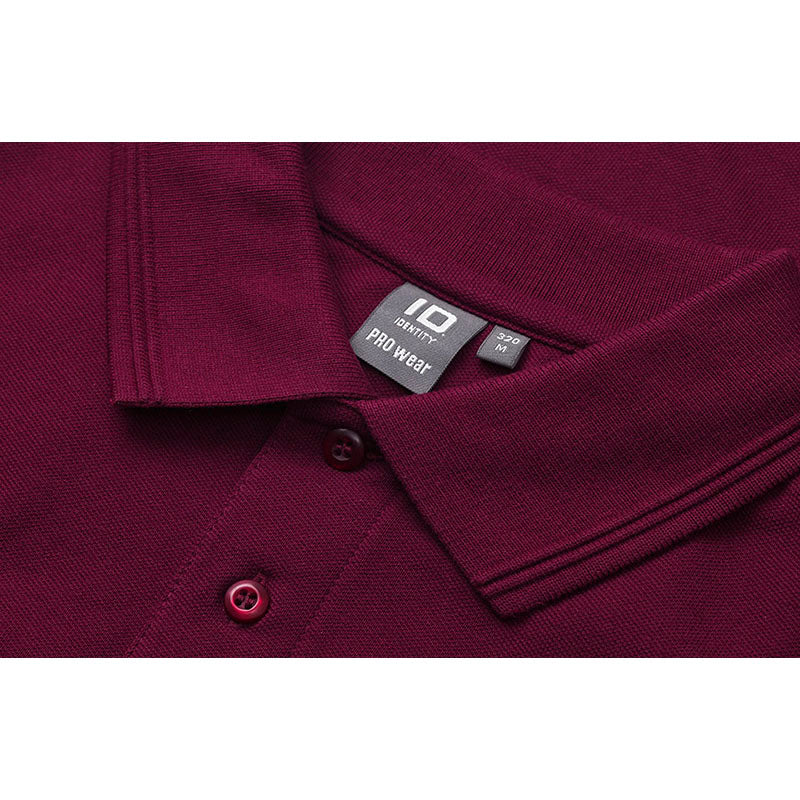 Poloshirt med lomme, Bordeaux