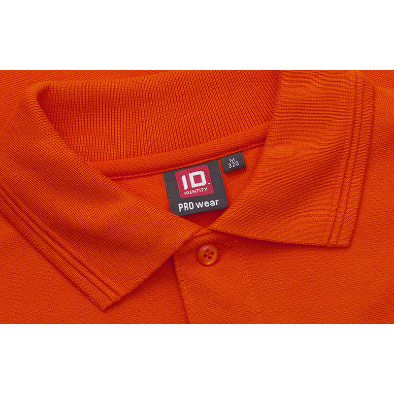 Poloshirt med lomme, Orange