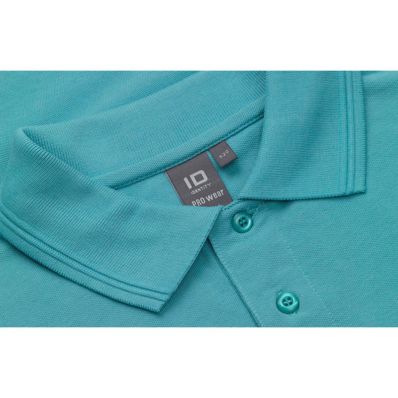 Poloshirt med lomme, Turkis