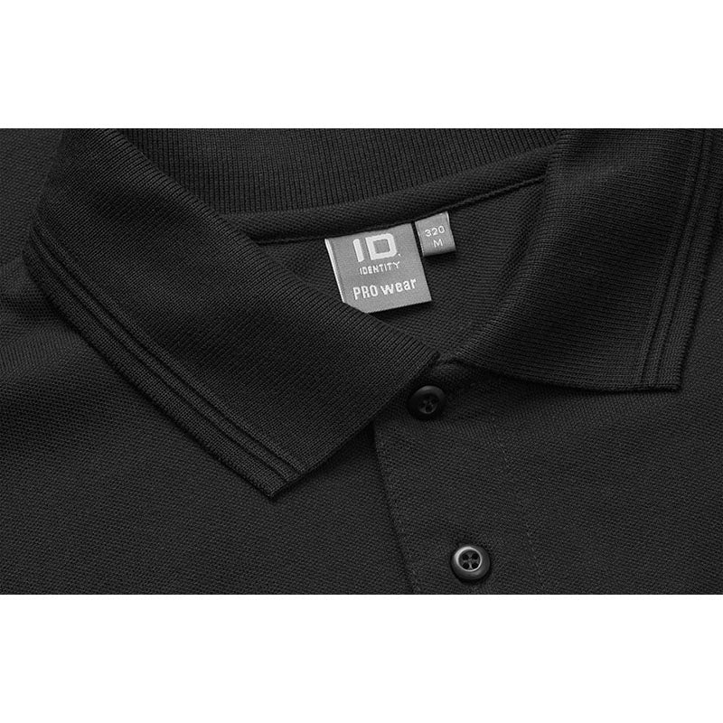 Poloshirt med lomme, Sort
