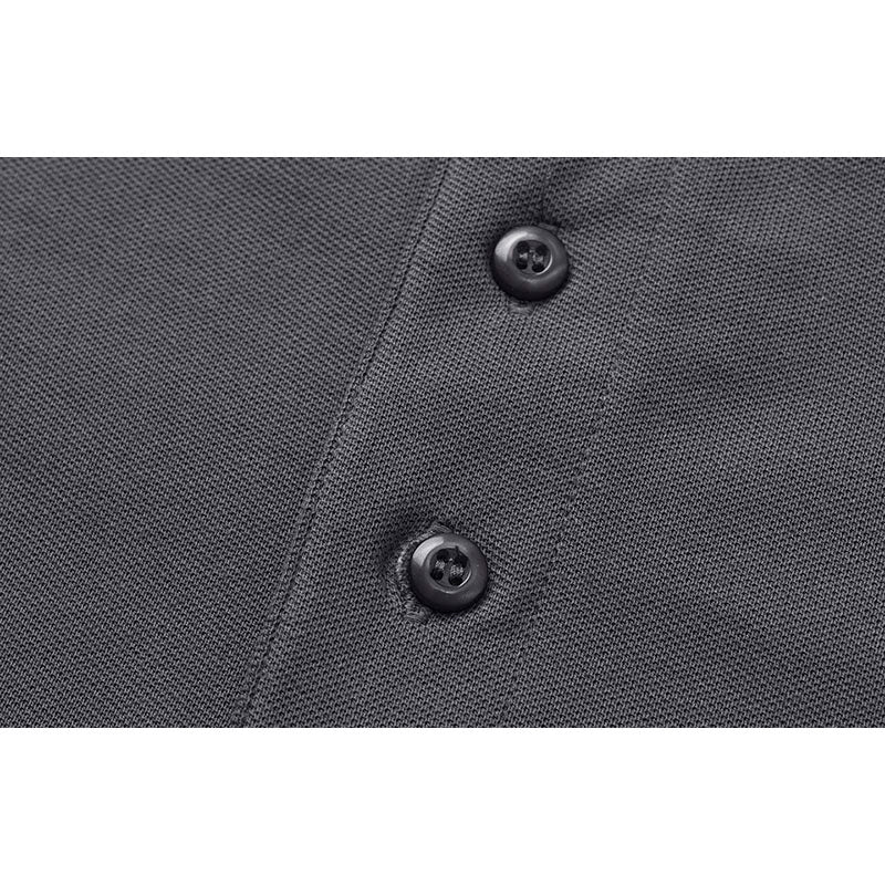 Poloshirt uden lomme, Silvergrey