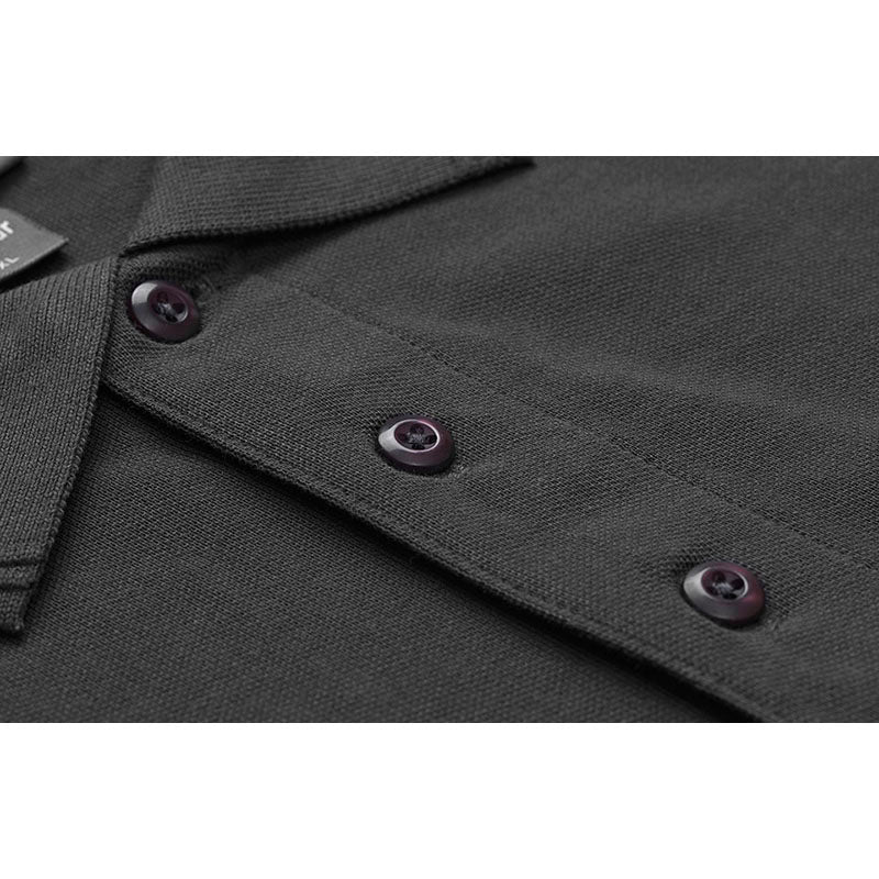 Poloshirt uden lomme, Koksgrå