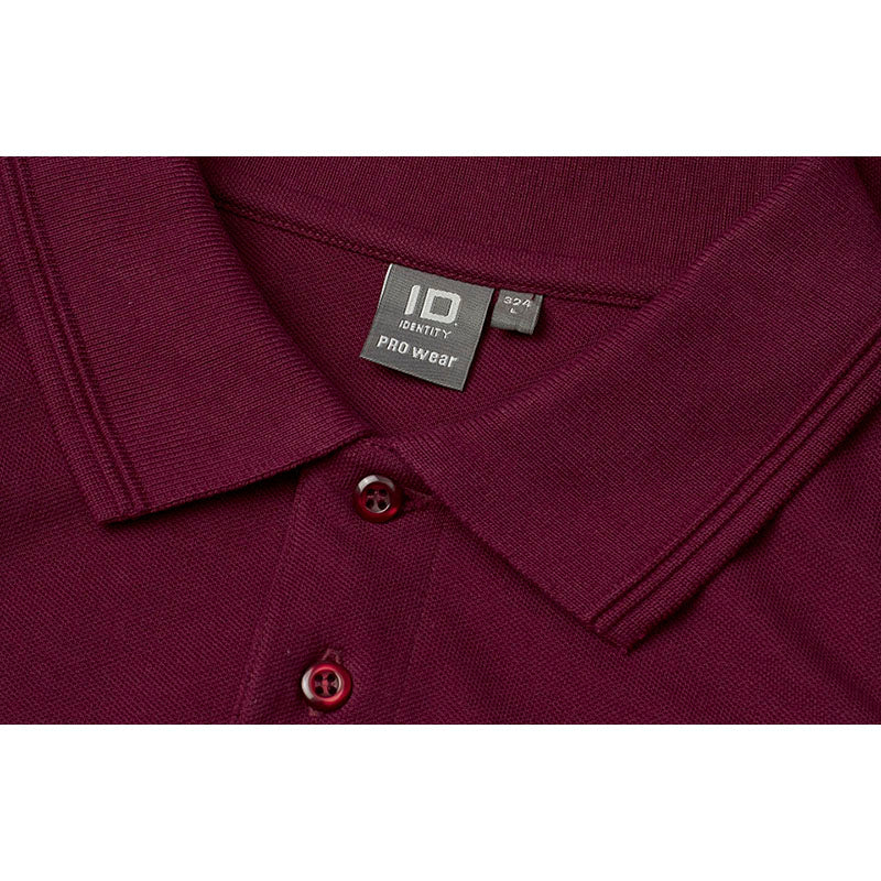 Poloshirt uden lomme, Bordeaux