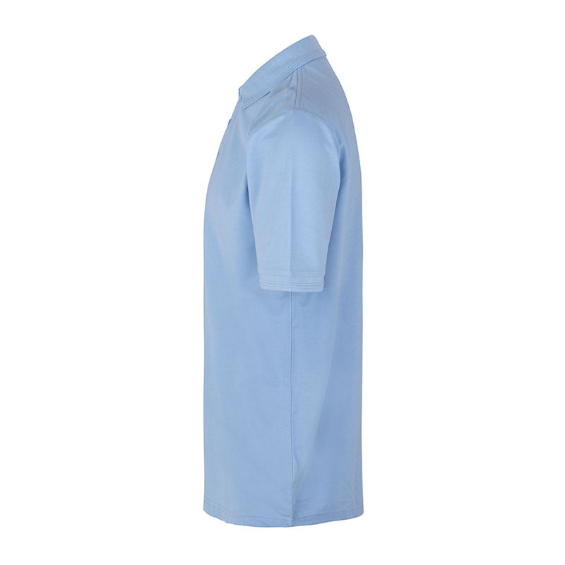 Poloshirt uden lomme, Lyseblå
