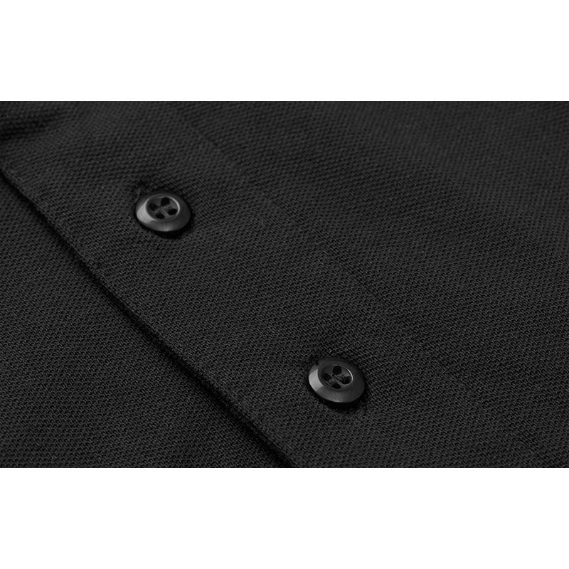 Poloshirt uden lomme, Sort