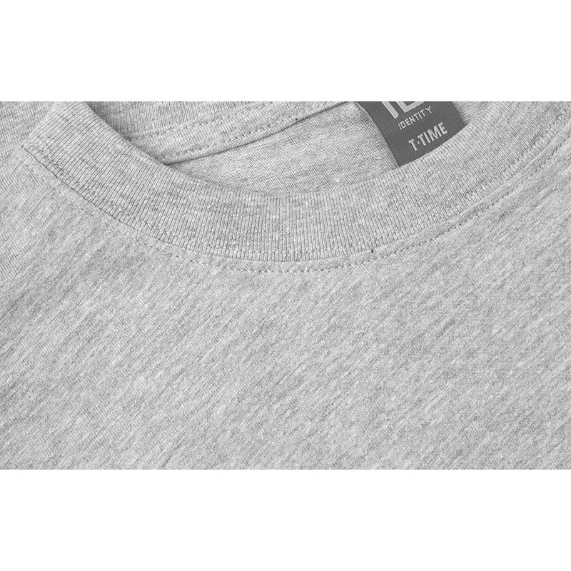 T-TIME® T-shirt Herre, Grå melange
