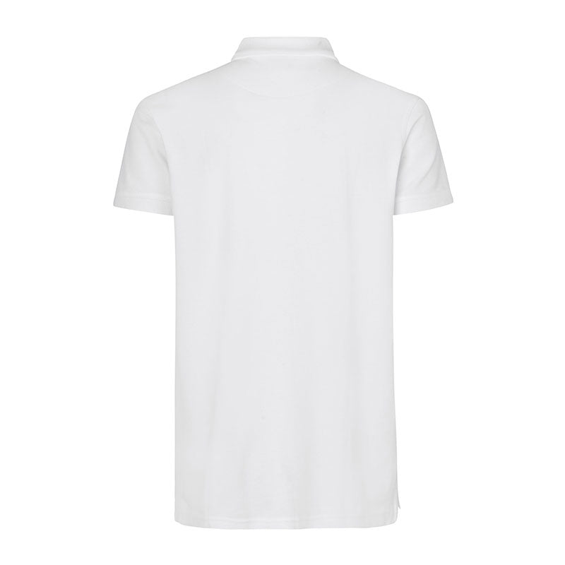 Poloshirt Stretch Herre, Hvid