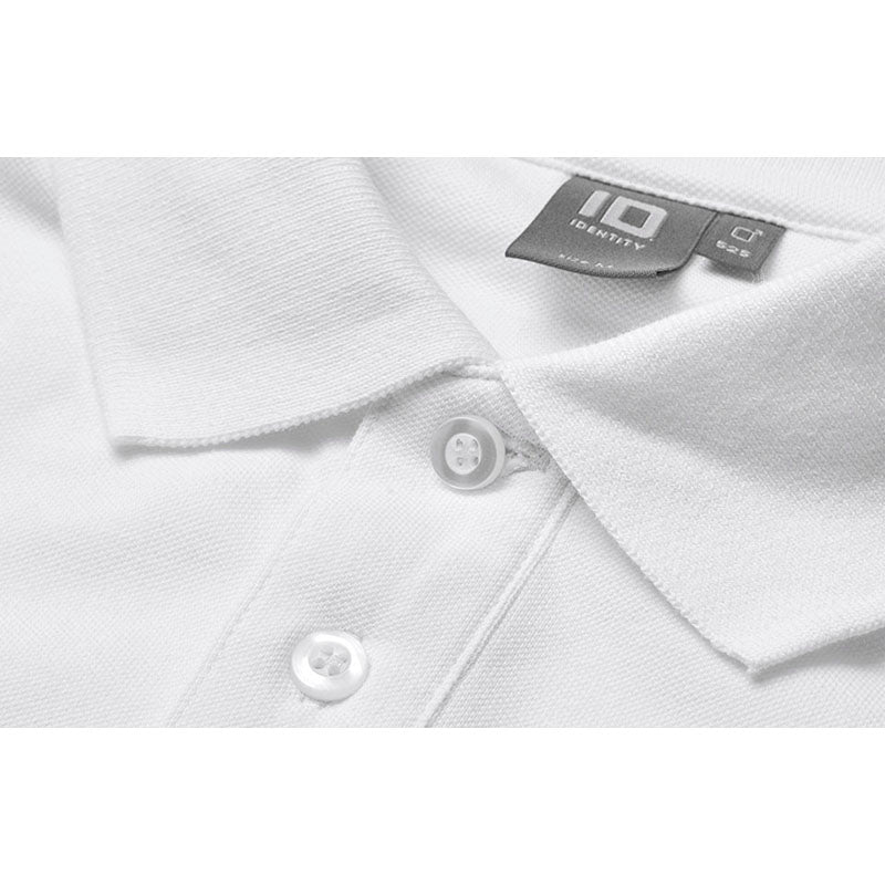 Poloshirt Stretch Herre, Hvid