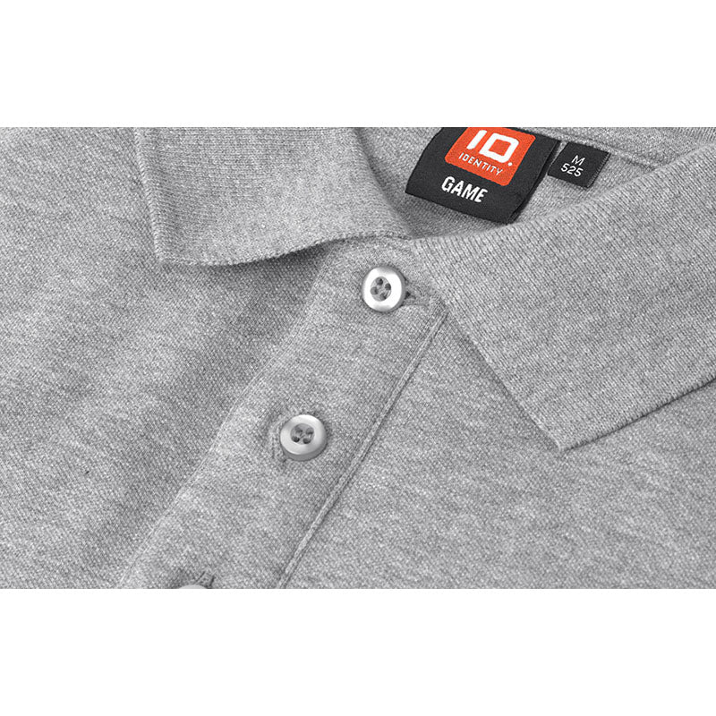 Poloshirt Stretch Herre, Grå