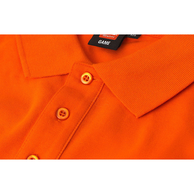 Poloshirt Stretch Herre, Orange