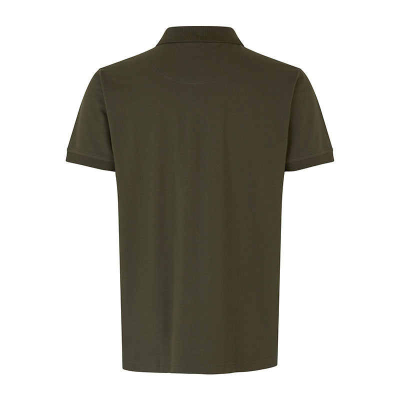 Poloshirt Stretch Herre, Olivengrøn