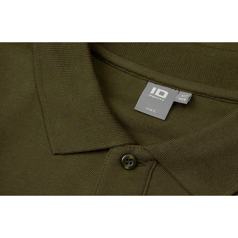 Poloshirt Stretch Herre, Olivengrøn