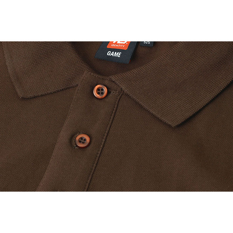 Poloshirt Stretch Herre, Mocca