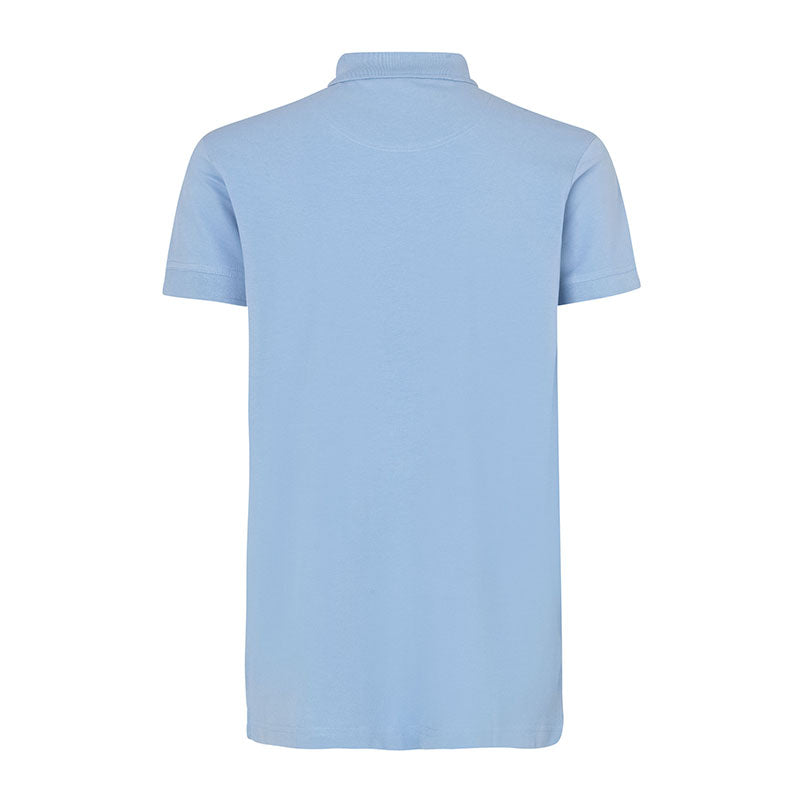 Poloshirt Stretch Herre, Lyseblå