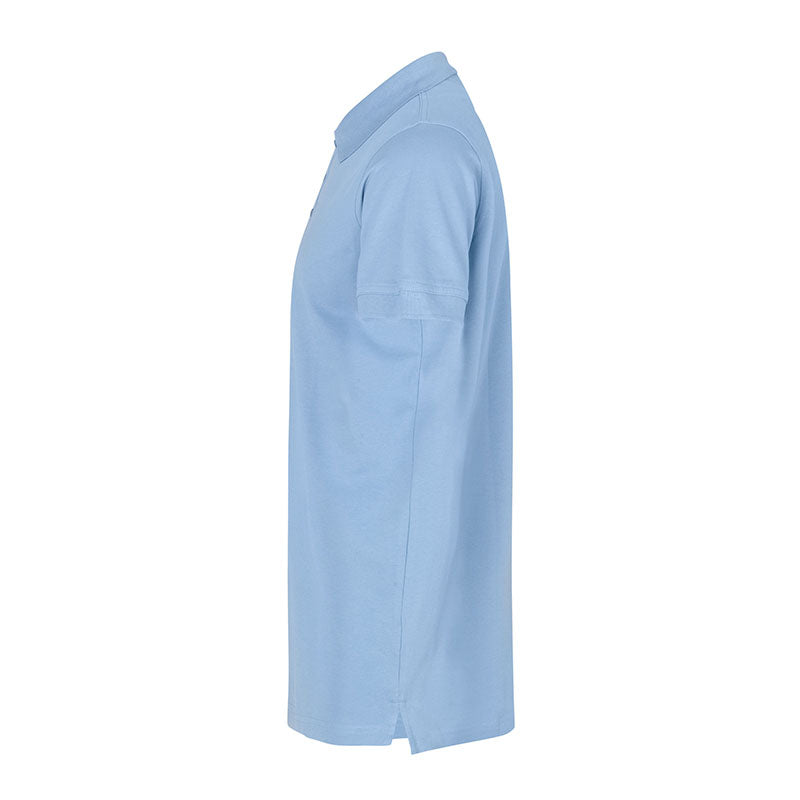 Poloshirt Stretch Herre, Lyseblå