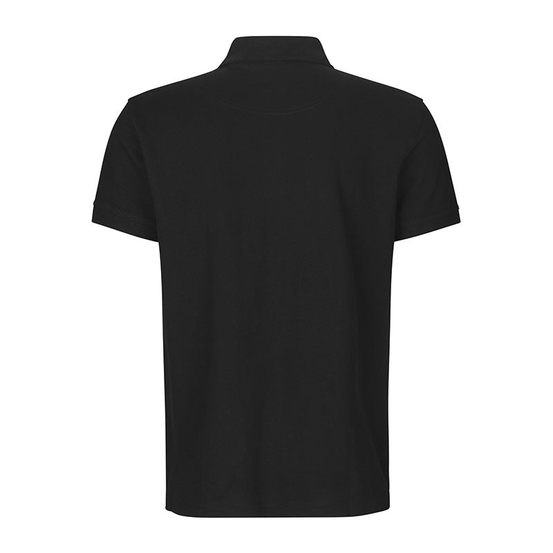Poloshirt Stretch Herre, Sort