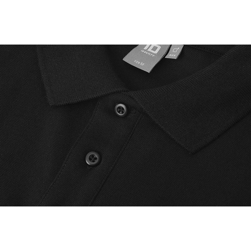 Poloshirt Stretch Herre, Sort