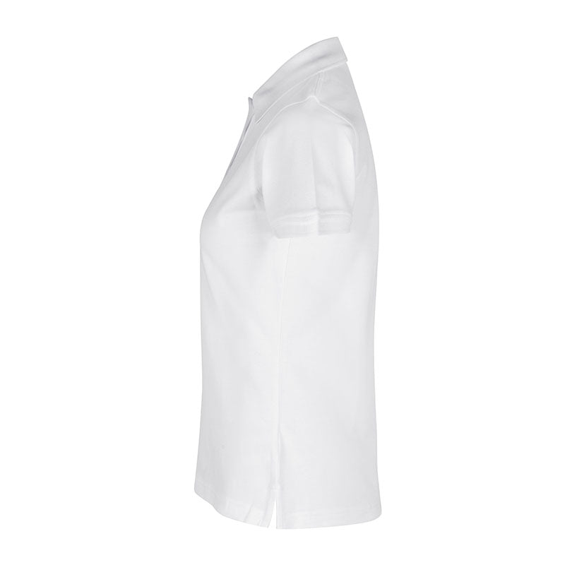 Poloshirt Stretch Dame, Hvid
