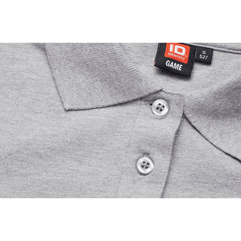 Poloshirt Stretch Dame, Grå