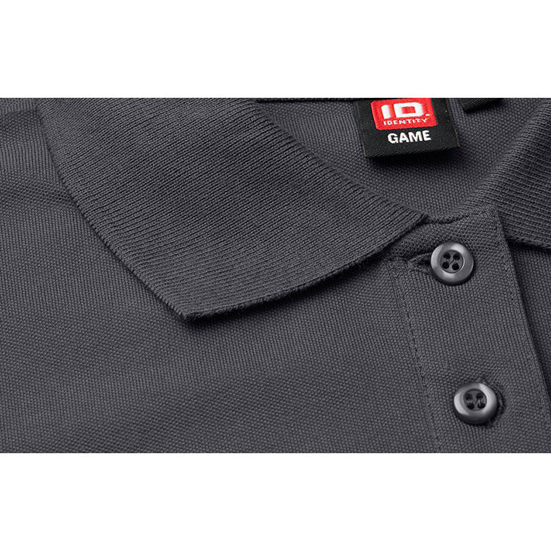 Poloshirt Stretch Dame, Koksgrå
