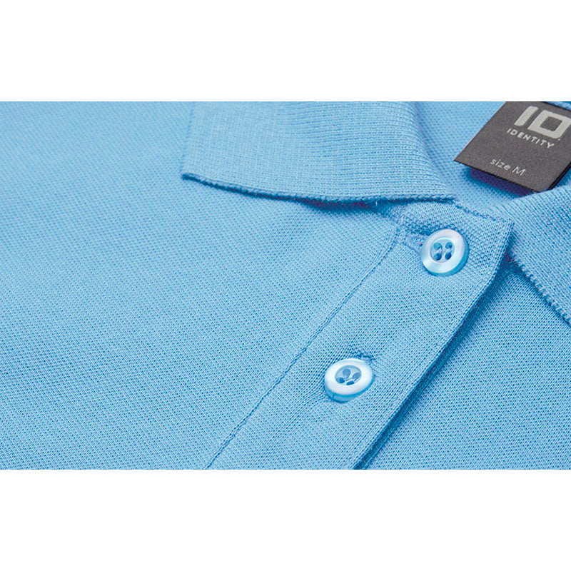 Poloshirt Stretch Dame, Lyseblå