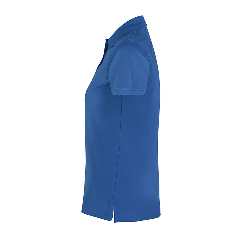 Poloshirt Stretch Dame, Blå