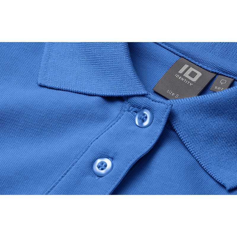 Poloshirt Stretch Dame, Blå