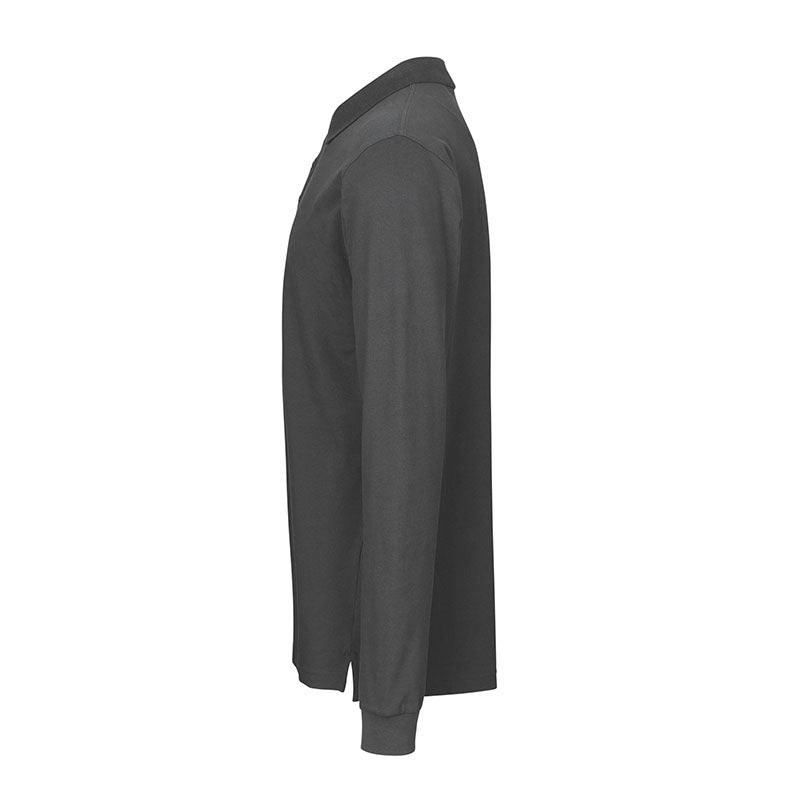 Langærmet Poloshirt Stretch Herre, Koksgrå