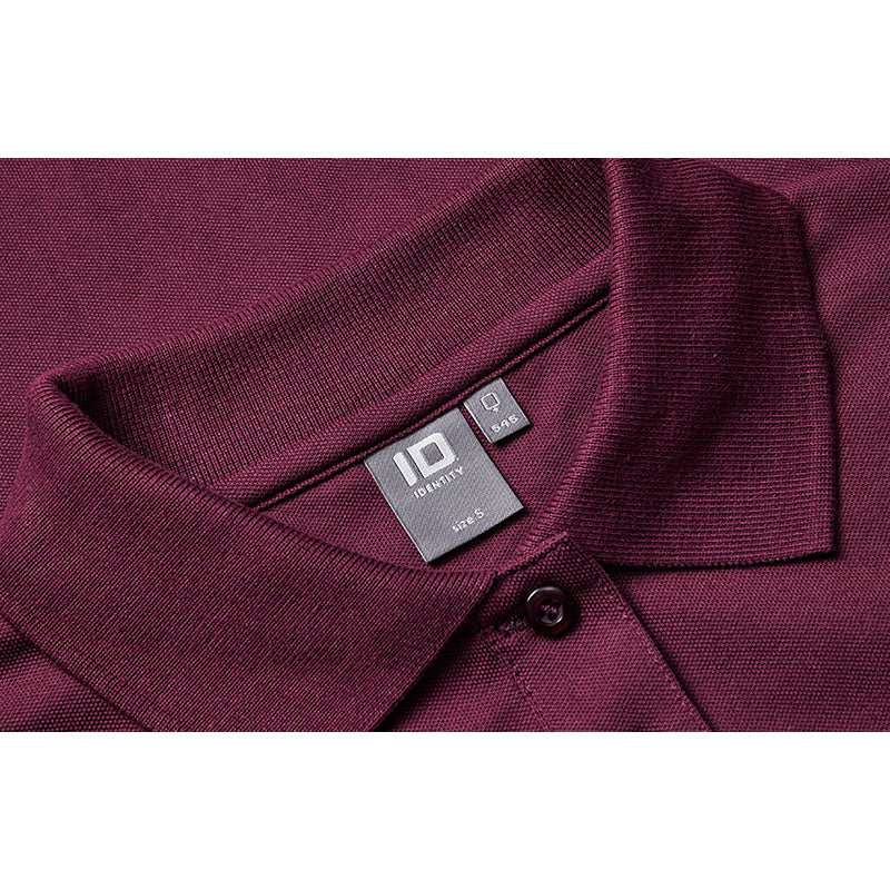 Langærmet Poloshirt Stretch Dame, Bordeaux