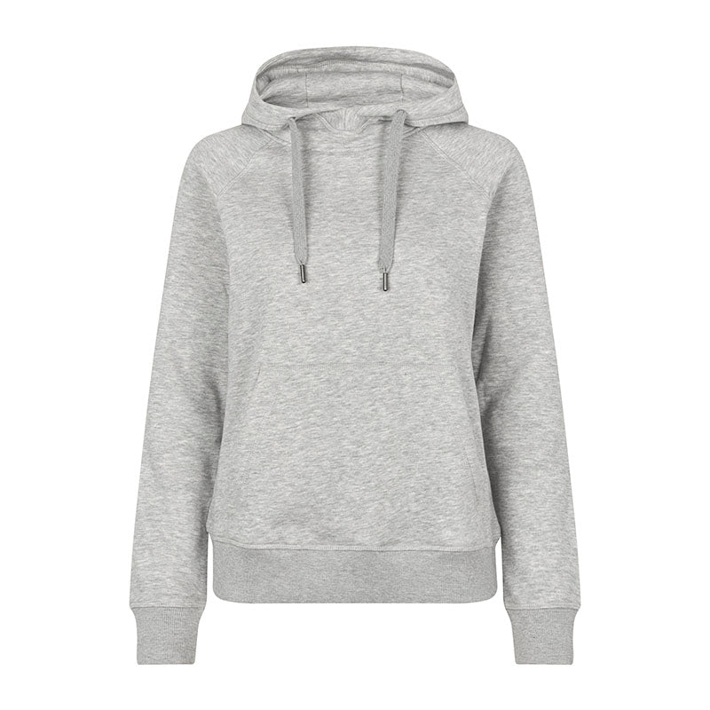Core Hoodie Dame, Lys gråmeleret