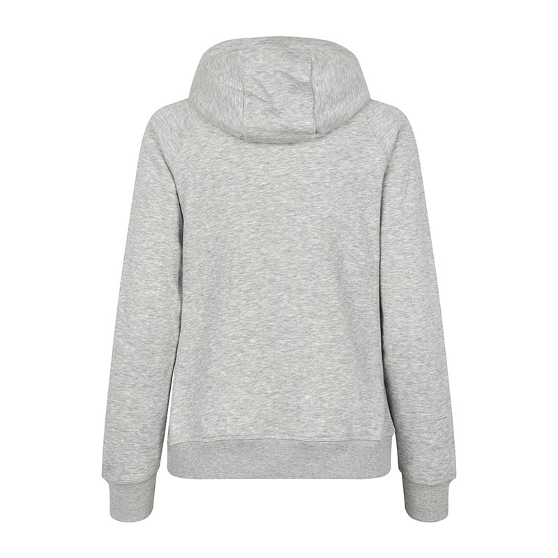Core Hoodie Dame, Lys gråmeleret