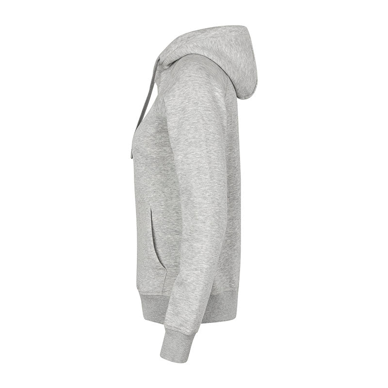 Core Hoodie Dame, Lys gråmeleret