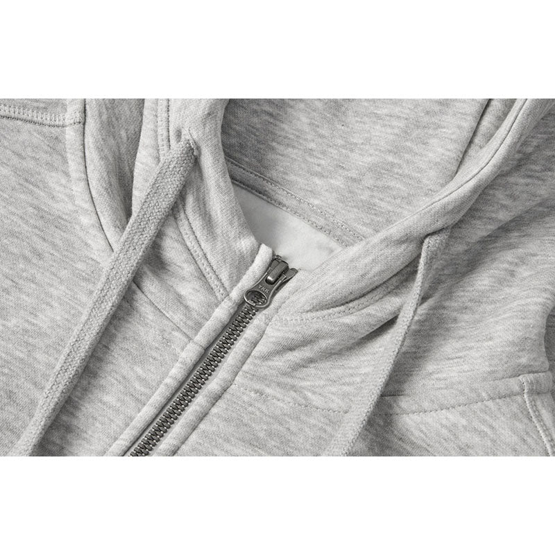 Core Hoodie Herre, Lys Gråmeleret