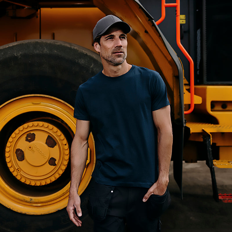 Basis t-shirt organic, Sort