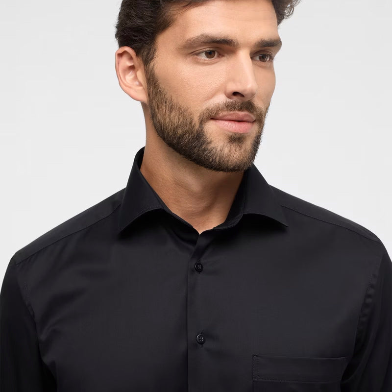 Cover Shirt, Comfort Fit Sort