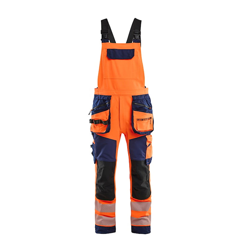 High Vis Overall 4-vejs stretch, Orange/Marine