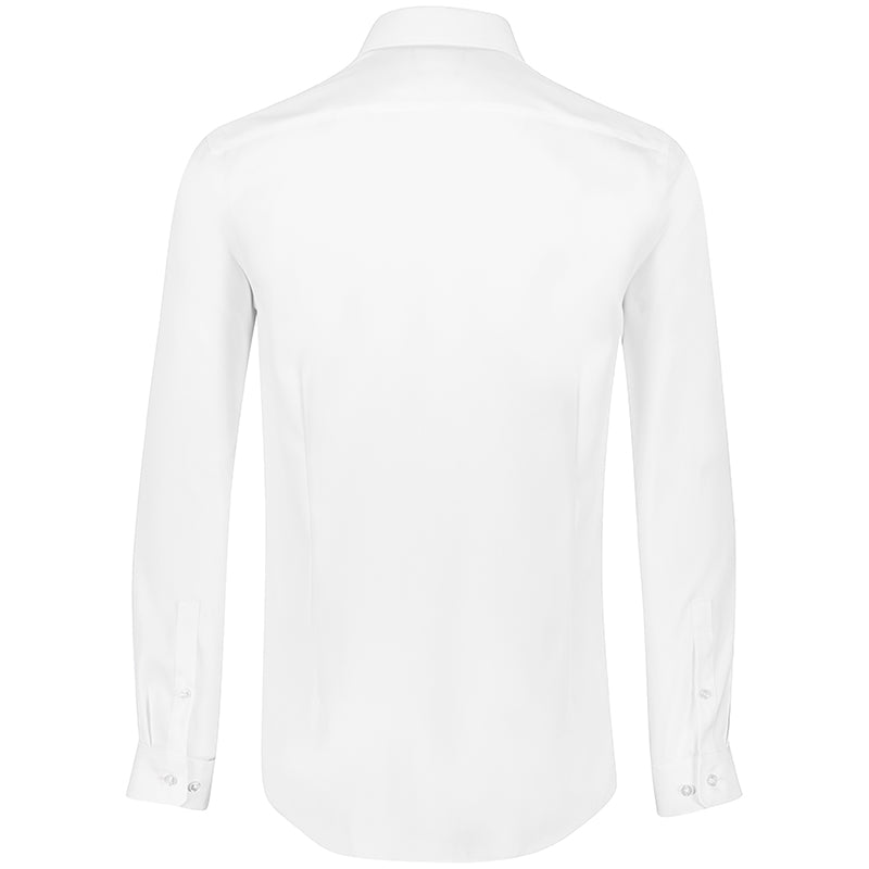 Teknisk skjorte Modern Fit, Hvid