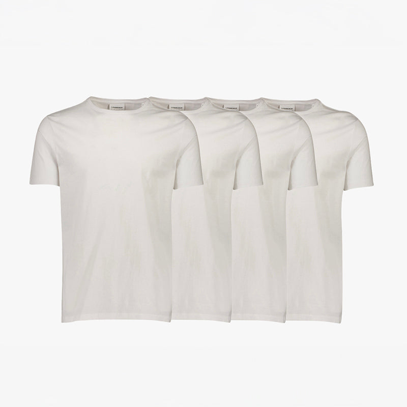 T-shirt Relaxed fit, 4-pak, Hvid