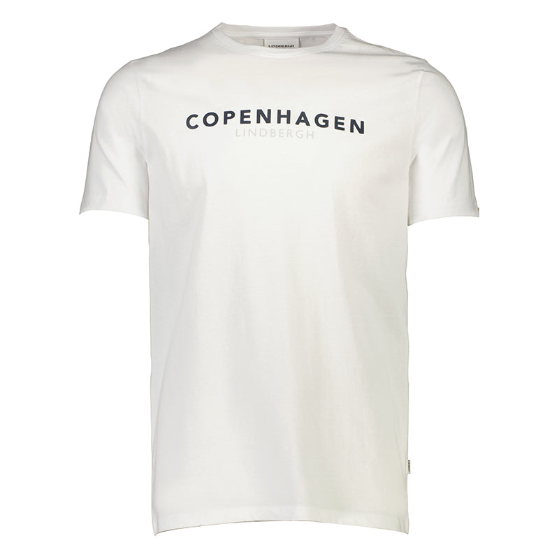 Copenhagen Print T-shirt, Hvid