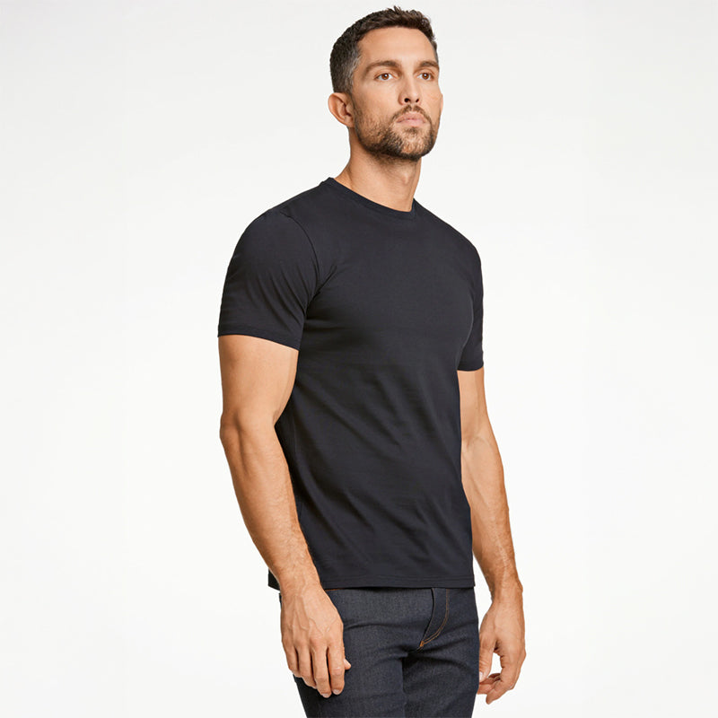 Bomulds t-shirt, Sort