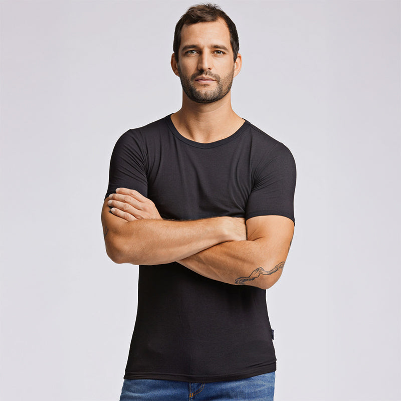 Basis Bambus t-shirt 2-pack, Sort