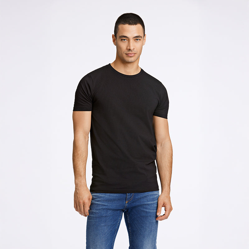 T-shirt Relaxed Fit, Sort