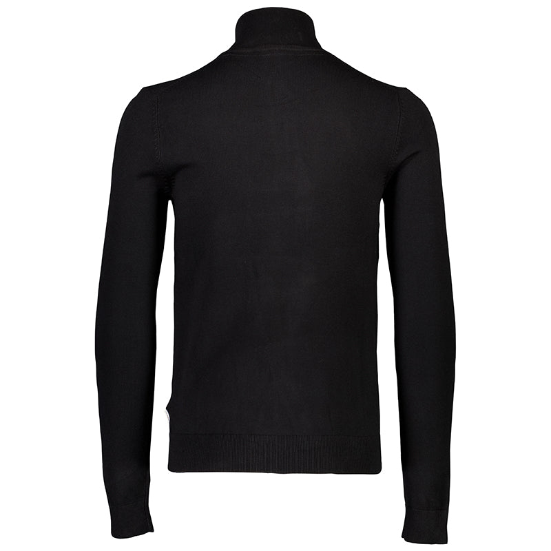 Half-Zip strik, sort